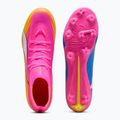 Scarpe da calcio PUMA Ultra 6 Match + FG/AG poison pink/puma white/sun stream/bright aqua/puma black 5