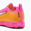 Scarpe da calcio per bambini PUMA Ultra 6 Play TT Jr poison pink/puma white/sun stream/bright aqua/puma black 6
