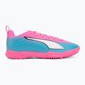 Scarpe da calcio per bambini PUMA Ultra 6 Play TT Jr poison pink/puma white/sun stream/bright aqua/puma black 2