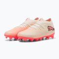 Scarpe da calcio bambino PUMA Future 9 Pro FG/AG Jr sugared almond/puma white/ultra red/puma black 3