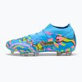 Scarpe da calcio PUMA Future 9 Ultimate Advanced Level FG puma white/blue glimmer/pink glimmer/yellow alert