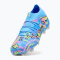 Scarpe da calcio PUMA Future 9 Ultimate Advanced Level FG puma white/blue glimmer/pink glimmer/yellow alert 4