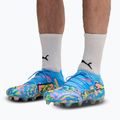 Scarpe da calcio PUMA Future 9 Ultimate Advanced Level FG puma white/blue glimmer/pink glimmer/yellow alert 7