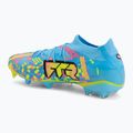 Scarpe da calcio PUMA Future 9 Match Advanced Level FG/AG puma white/blue glimmer/pink glimmer/yellow alert 3