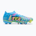 Scarpe da calcio PUMA Future 9 Match Advanced Level FG/AG puma white/blue glimmer/pink glimmer/yellow alert 2