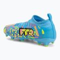 Scarpe da calcio bambino PUMA Future 9 Match Advanced Level FG/AG Jr puma white/blue glimmer/pink glimmer/yellow alert 3