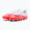 Scarpe da calcio bambino PUMA Ultra 7 Match FG/AG Jr ultra red/puma black/puma white 3