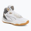 Scarpe da basket da uomo PUMA Playmaker Pro Mid Trofei grigio cenere/ghisa/oro puma