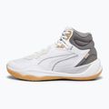 Scarpe da basket da uomo PUMA Playmaker Pro Mid Trofei grigio cenere/ghisa/oro puma 7