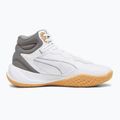 Scarpe da basket da uomo PUMA Playmaker Pro Mid Trofei grigio cenere/ghisa/oro puma 9