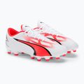 Scarpe da calcio da uomo PUMA Ultra Play FG/AG puma bianco/puma nero/fire orchid 4