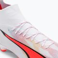 Scarpe da calcio da uomo PUMA Ultra Pro FG/AG puma bianco/puma nero/fire orchid 8