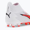 Scarpe da calcio da uomo PUMA Ultra Pro FG/AG puma bianco/puma nero/fire orchid 9