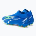 Scarpe da calcio da uomo PUMA Ultra Match+ LL FG/AG blu ultra/puma bianco/verde 3