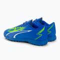 Scarpe da calcio PUMA Ultra Play TT da uomo ultra blu/puma bianco/verde 3