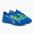 Scarpe da calcio PUMA Ultra Play TT da uomo ultra blu/puma bianco/verde 4