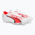 Scarpe da calcio PUMA Ultra Play MXSG da uomo puma bianco/puma nero/fire orchid 4