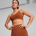 Reggiseno fitness PUMA Move Shapeluxe senza cuciture in teak 3