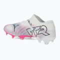PUMA Future 7 Ultimate Low FG/AG bianco/nero/rosa avvelenata/acqua brillante/nebbia d'argento scarpe da calcio 3