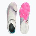 PUMA Future 7 Ultimate Low FG/AG bianco/nero/rosa avvelenata/acqua brillante/nebbia d'argento scarpe da calcio 11