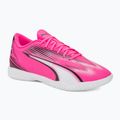 Scarpe da calcio PUMA Ultra Play IT rosa velenoso/puma bianco/puma nero