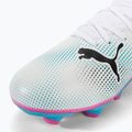 Scarpe da calcio per bambini PUMA Future 7 Play FG/AG puma bianco/puma nero/rosa 7