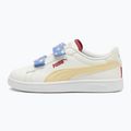 PUMA Smash 3.0 Summer Camp V PS scarpe da bambino bianco caldo/camomilla/puma bianco 9