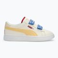 PUMA Smash 3.0 Summer Camp V PS scarpe da bambino bianco caldo/camomilla/puma bianco 2