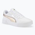 Scarpe da donna PUMA Carina 2.0 Metallic Shine puma bianco/puma oro/puma argento