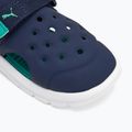 PUMA Evolve AC Inf sandali per bambini puma navy/verde scintillante/puma bianco 7