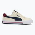 PUMA Court Classic Vulc FS scarpe da bambino bianco caldo/puma marina/mandorla zuccherata 2