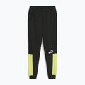 Uomo PUMA ESS+ Block Sweatpants TR puma nero/lime sheen