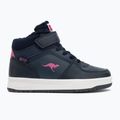 KangaROOS scarpe da bambino K-CP Bound Mid EV blu scuro/rosa 2