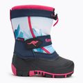 Stivali da neve per bambini KangaROOS Kanga-Bean IV dk navy/ daisy pink 2