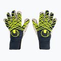 Guanto da portiere uhlsport Prediction Supergrip + Finger Surround navy/bianco/giallo fluo