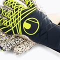 Guanto da portiere uhlsport Prediction Supergrip + Finger Surround navy/bianco/giallo fluo 3