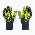 Guanto da portiere uhlsport Prediction Supergrip + HN blu/bianco/giallo fluo