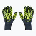 Uhlsport Prediction Absolutgrip HN Fit guanti da portiere blu/bianco/giallo fluo