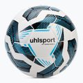 Uhlsport Fairtrade Top Training Addglue calcio bianco/nero/blu fluo taglia 5
