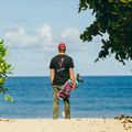 Surfskate skateboard Carver C7 Raw 31" JOB Blue Tiger 2022 Completo blu e rosa C1013011140 10