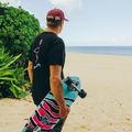 Surfskate skateboard Carver C7 Raw 31" JOB Blue Tiger 2022 Completo blu e rosa C1013011140 11