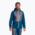 Giacca softshell da uomo ORTOVOX Pordoi blu petrolio