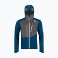 Giacca softshell da uomo ORTOVOX Pordoi blu petrolio 6