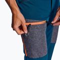 Pantaloni softshell da uomo ORTOVOX Pordoi blu petrolio 5