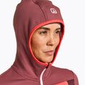Felpa trekking donna ORTOVOX Fleece Grid Hoody mountain rose 4