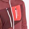 Felpa trekking donna ORTOVOX Fleece Grid Hoody mountain rose 5