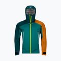Giacca antipioggia da uomo ORTOVOX Westalpen 3L Light verde pacifico 7