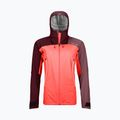 Giacca da pioggia da donna ORTOVOX Westalpen 3L Corallo chiaro 5
