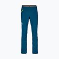 Pantaloni softshell da uomo ORTOVOX Berrino blu petrolio 5