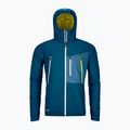Giacca isolata ORTOVOX Swisswool da uomo Piz Boè blu petrolio